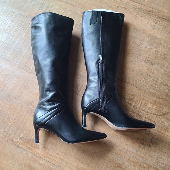 Naturalizer Women's Falencia Boot MSRP $249 Nordstrom Black Leather Tall Boot 6M - Picture 7 of 13